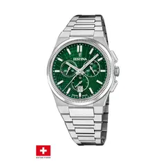 FESTINA SWISS - Reloj F20059/3 Verde Hombre Rive Collection