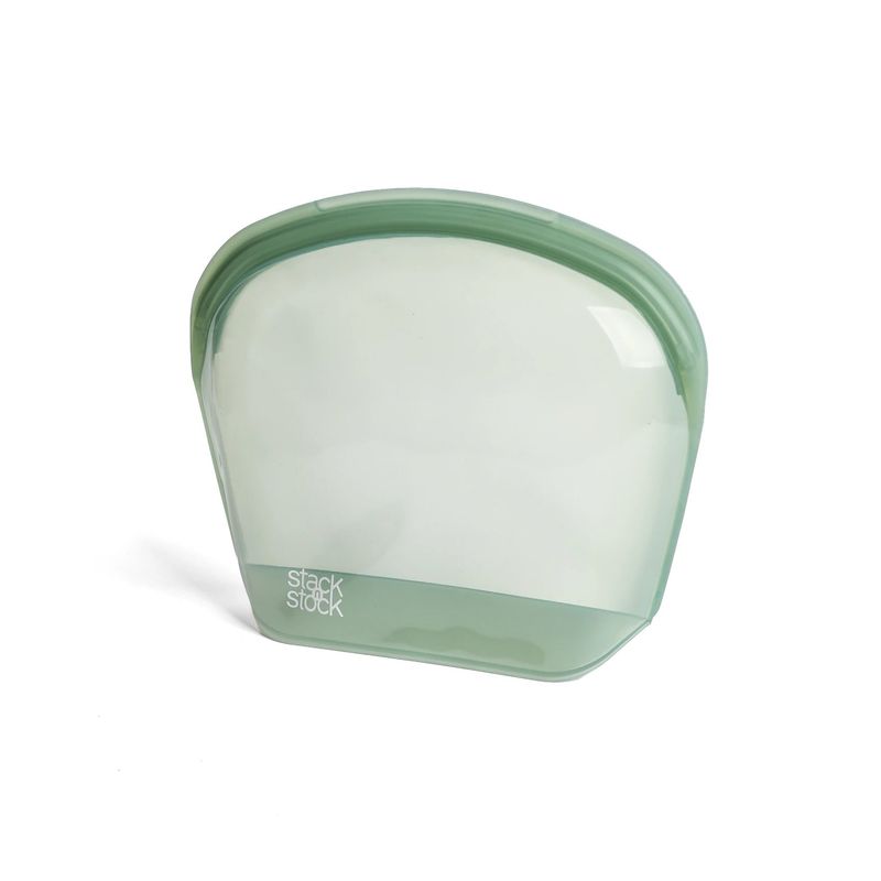 STACK N STOCK - Bolsa De Silicona Platino Stack`n Stock 2 Lts. Verde Plegable