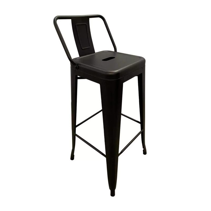 GLOBAL LATIN GROUP - Silla Alta de Metal para Barra Diseño Vintage y Resistente