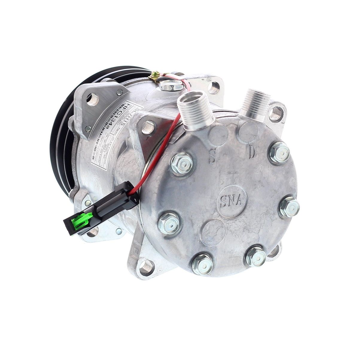 AMERICAN AIR - Compresor de AC SD7H15 2A 12V 125MM TAPA JD AM U4779