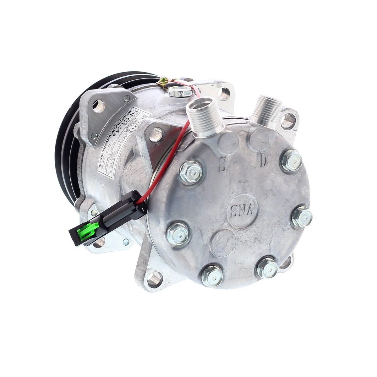 AMERICAN AIR - Compresor de AC SD7H15 2A 12V 125MM TAPA JD AM U4779