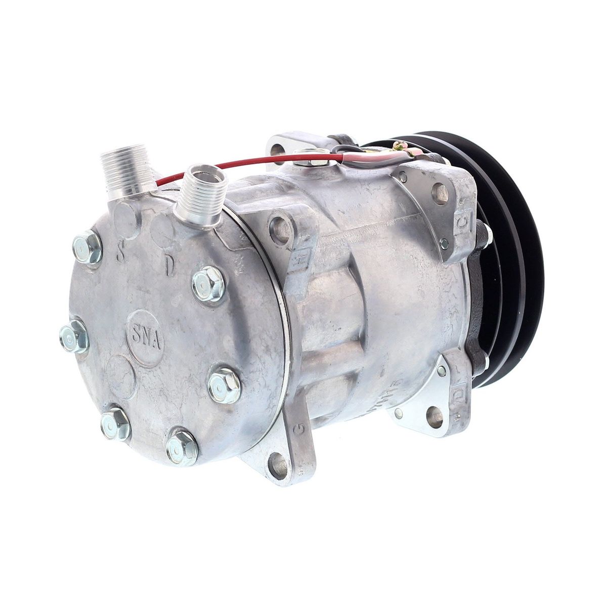 AMERICAN AIR - Compresor de AC SD7H15 2A 12V 125MM TAPA JD AM U4779