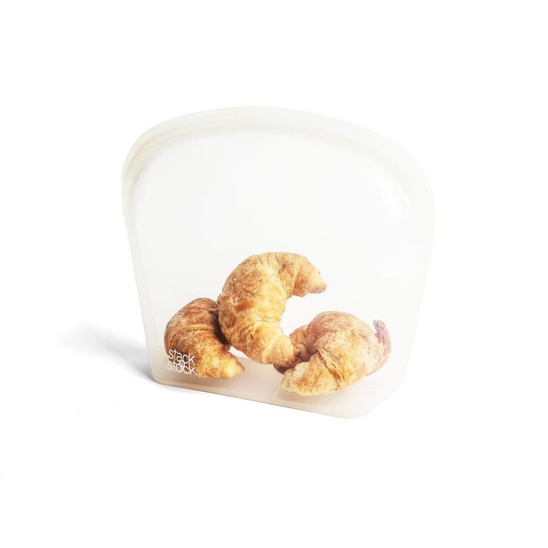 STACK N STOCK - Bolsa De Silicona Platino Stack`n Stock 3.5 Lts. Transparente Plegable