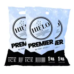 GENERICO - Bolsas Para Envasar Congelar Hielo 1 Kilo 300u con Manilla - Agua