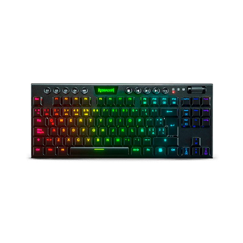 REDRAGON - Teclado Gamer Redragon Horus Tkl Wireless RGB Español Red Switch