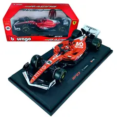 BBURAGO - Auto F1 Ferrari SF-23 Las Vegas 2023 #16 Charles Leclerc Caja Normal 1:18