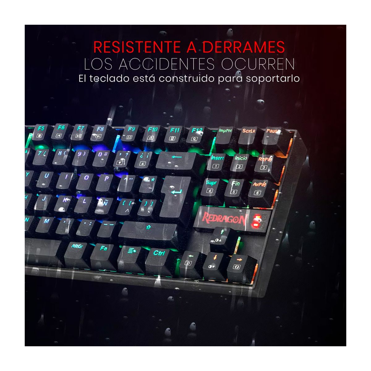 REDRAGON - Teclado Gamer Redragon Kumara K552 RGB Red Switch Esp