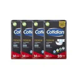 COTIDIAN - PACK PAÑAL ADULTO PREMIUM TALLA M 80 unidades