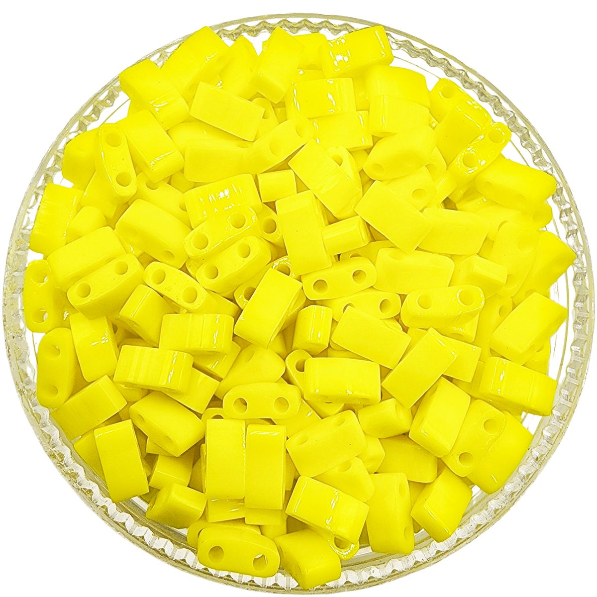 GENERICO - Medias Tilas de 2.5mm Miyuki 10gr - Amarillo