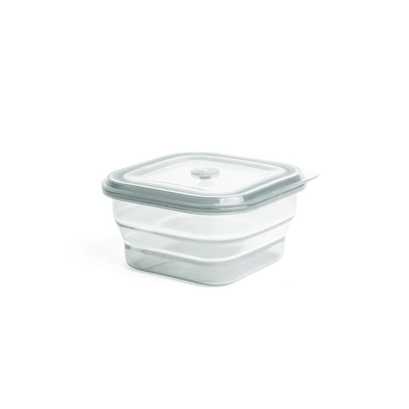 STACK N STOCK - Contenedor de Silicona Platino 1.2 Lts. Transparente Colapsable