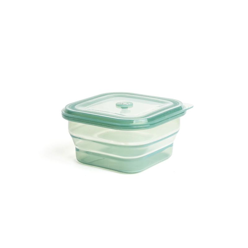 STACK N STOCK - Contenedor de Silicona Platino 1.2 Lts. Verde Colapsable
