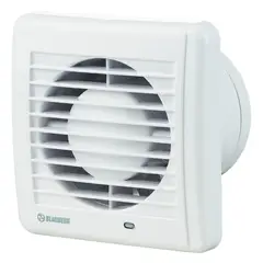 BLAUBERG - Extractor de aire silencioso para baño 4'' AERO STILL 100 T con temporizador