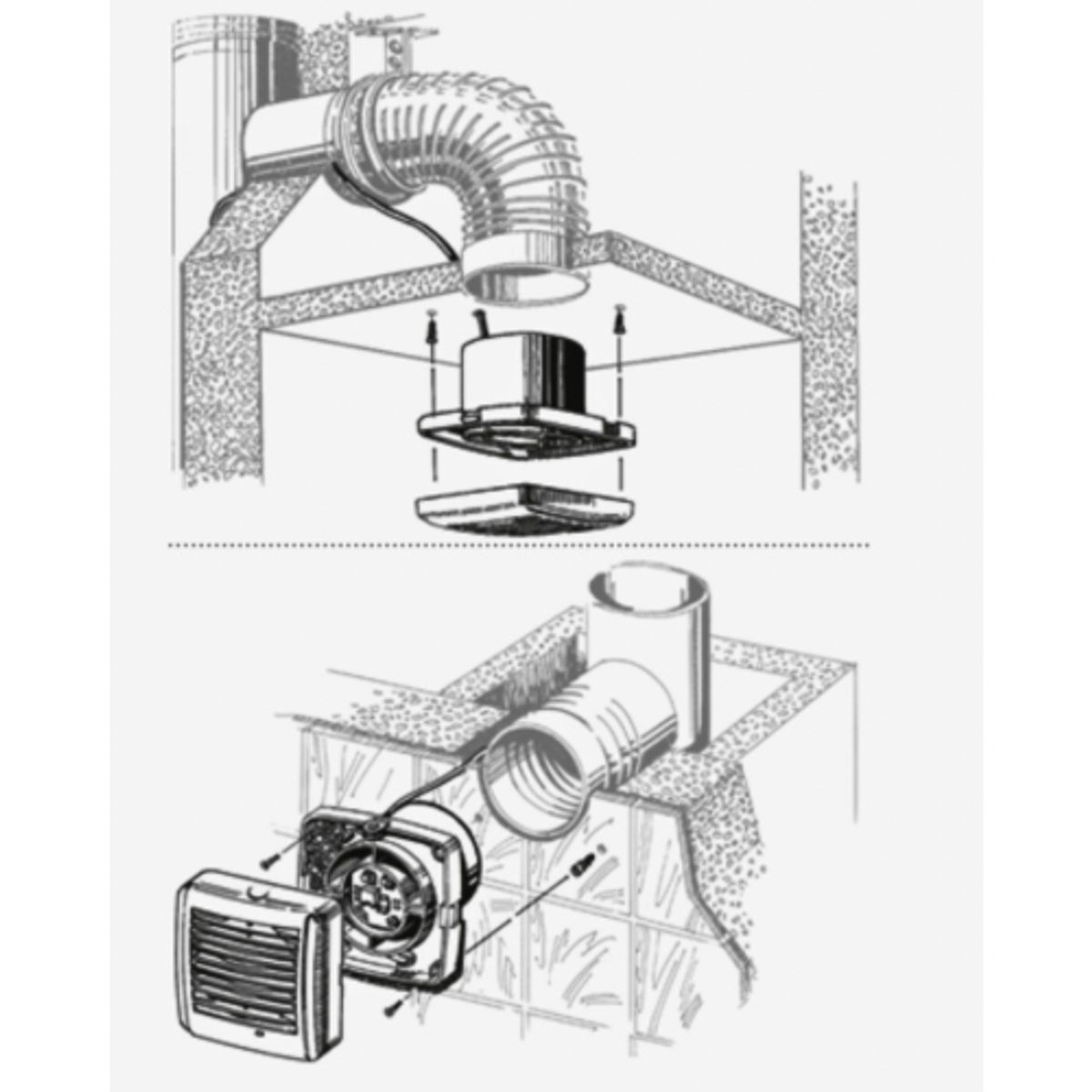 BLAUBERG - Extractor de aire silencioso para baño 4'' AERO STILL 100 T con temporizador
