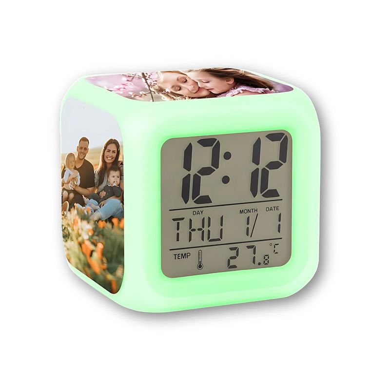 GENERICO - Reloj Despertador Digital Personalizado Con Alarma Luz Led