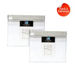 DIB - Pack 2 Sabanas Guarda King Guarda Gris