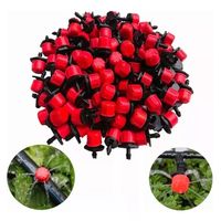 Pack 100 Gotero Ajustable 0-70 L/h Verde