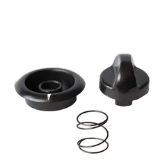 GENERICO - Perilla Cocina Gas Sindelen 7000 Negro 6mm - Kit