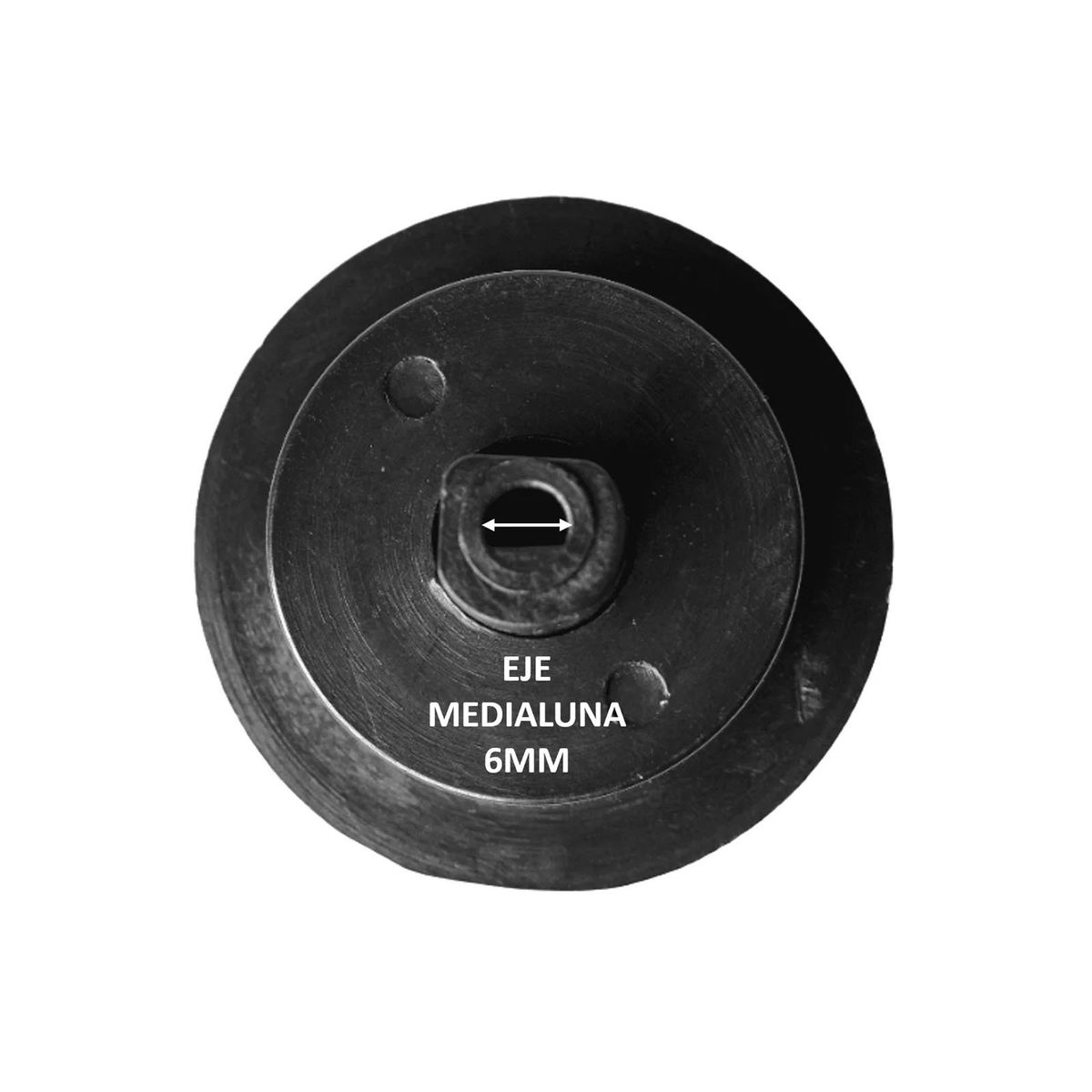 GENERICO - Perilla Cocina Gas Sindelen 7000 Negro 6mm - Kit