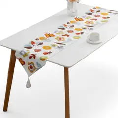 GENERICO - Camino De Mesa Bordado Medida 32x180cm Poliester Corredor