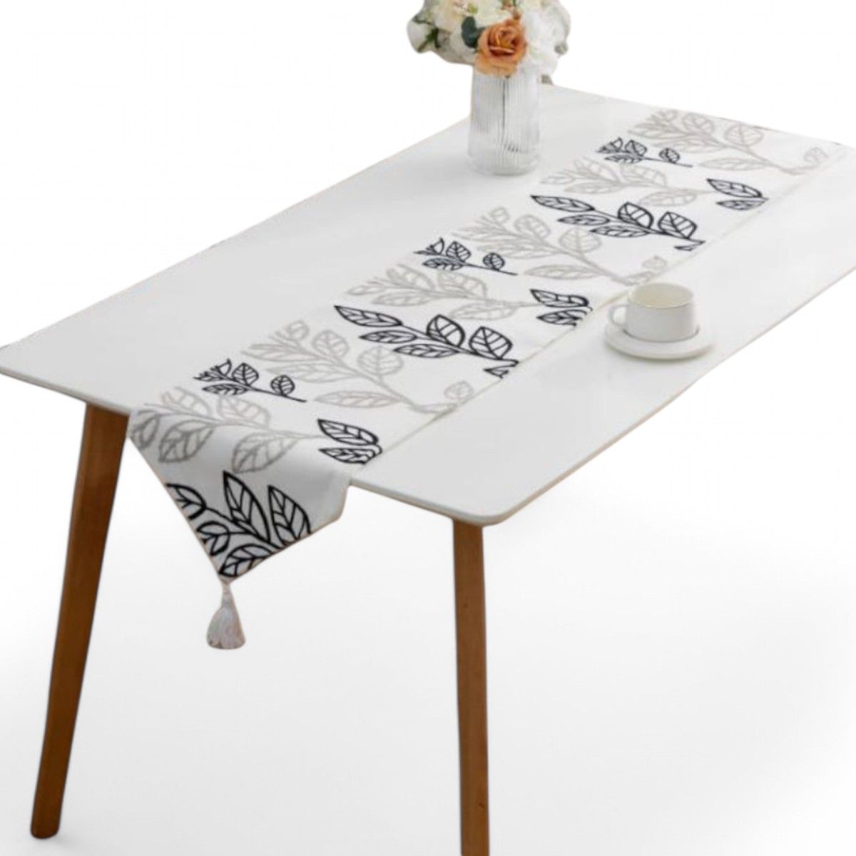 GENERICO - Camino De Mesa Bordado Medida 32x180cm Poliester Corredor