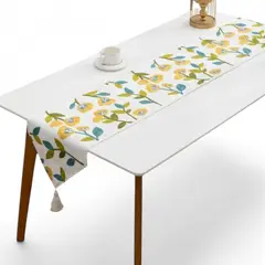 GENERICO - Camino De Mesa Bordado Medida 32x180cm Poliester Corredor