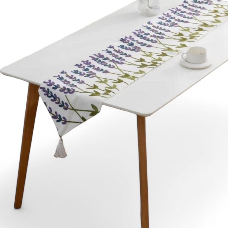 GENERICO - Camino De Mesa Bordado Medida 32x180cm Poliester Corredor