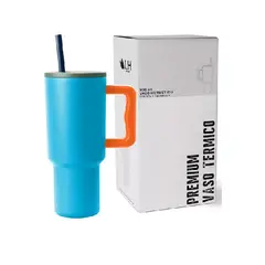 GENERICO - Vaso térmico mug 900 lt acero inoxidable color azul