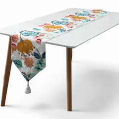 GENERICO - Camino De Mesa Bordado Medida 32x180cm Poliester Corredor