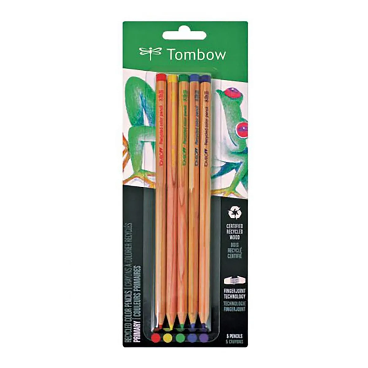 TOMBOW - Set de Lápices Color Recycled Tombow (5 Colores Primarios)