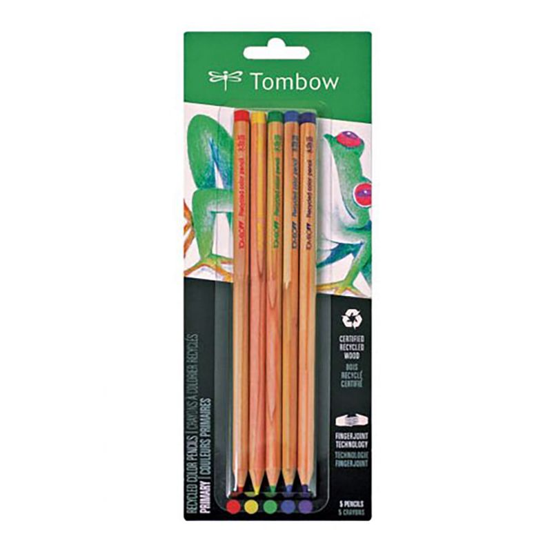 TOMBOW - Set de Lápices Color Recycled Tombow (5 Colores Primarios)