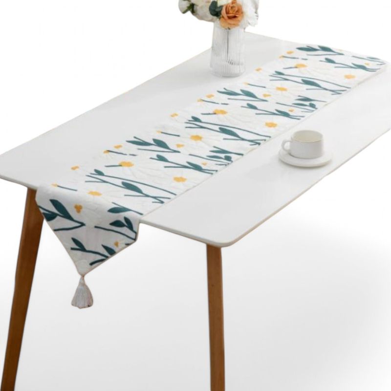 GENERICO - Camino De Mesa Bordado Medida 32x180cm Poliester Corredor
