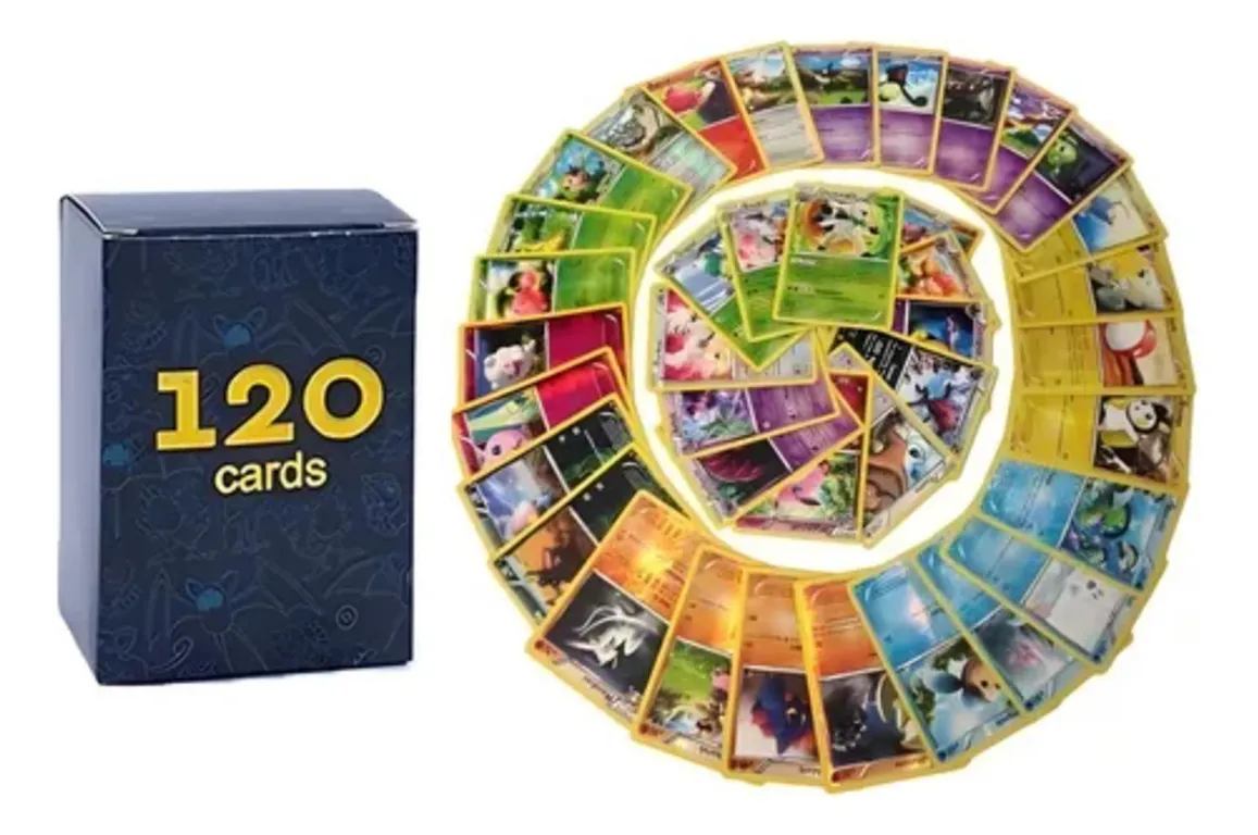 Lote De 120 Cartas Pokémon Originales Incluye 5 Holográficas