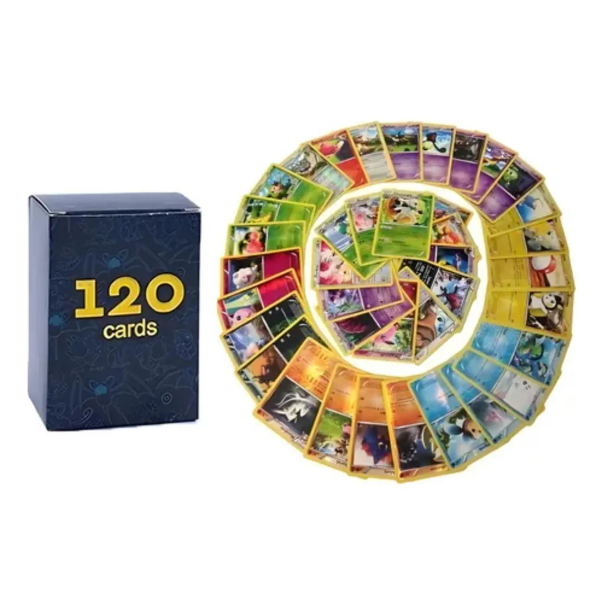 POKEMON - Lote De 120 Cartas Pokémon Originales Incluye 5 Holográficas