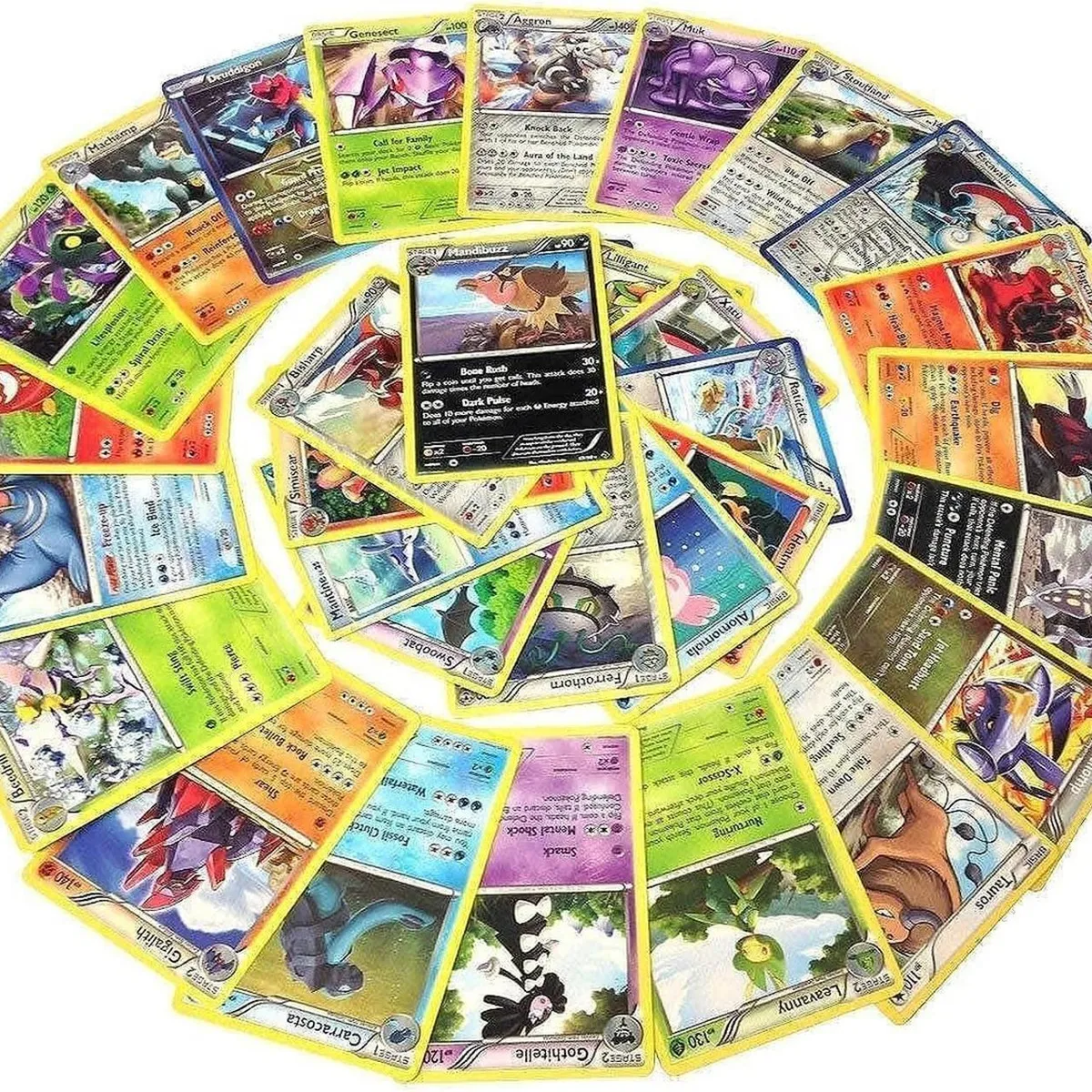 POKEMON - Lote De 120 Cartas Pokémon Originales Incluye 5 Holográficas