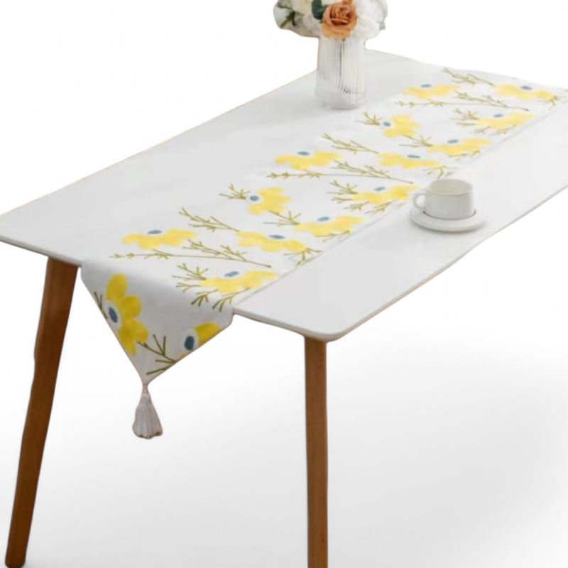 GENERICO - Camino De Mesa Bordado Medida 32x180cm Poliester Corredor
