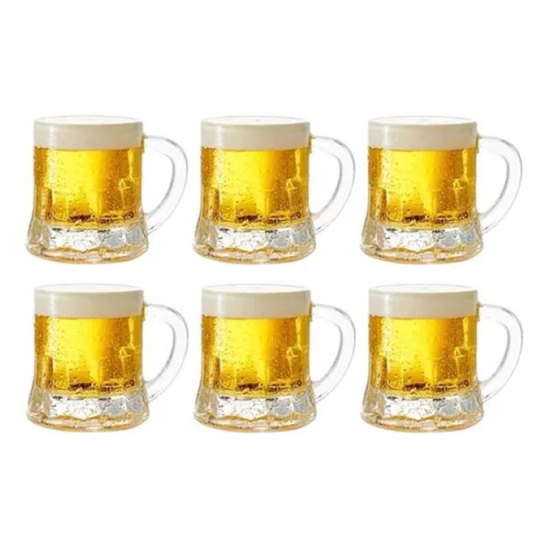 GENERICO - Set De 6 Vasos De Licor 40 Cc Con Asa