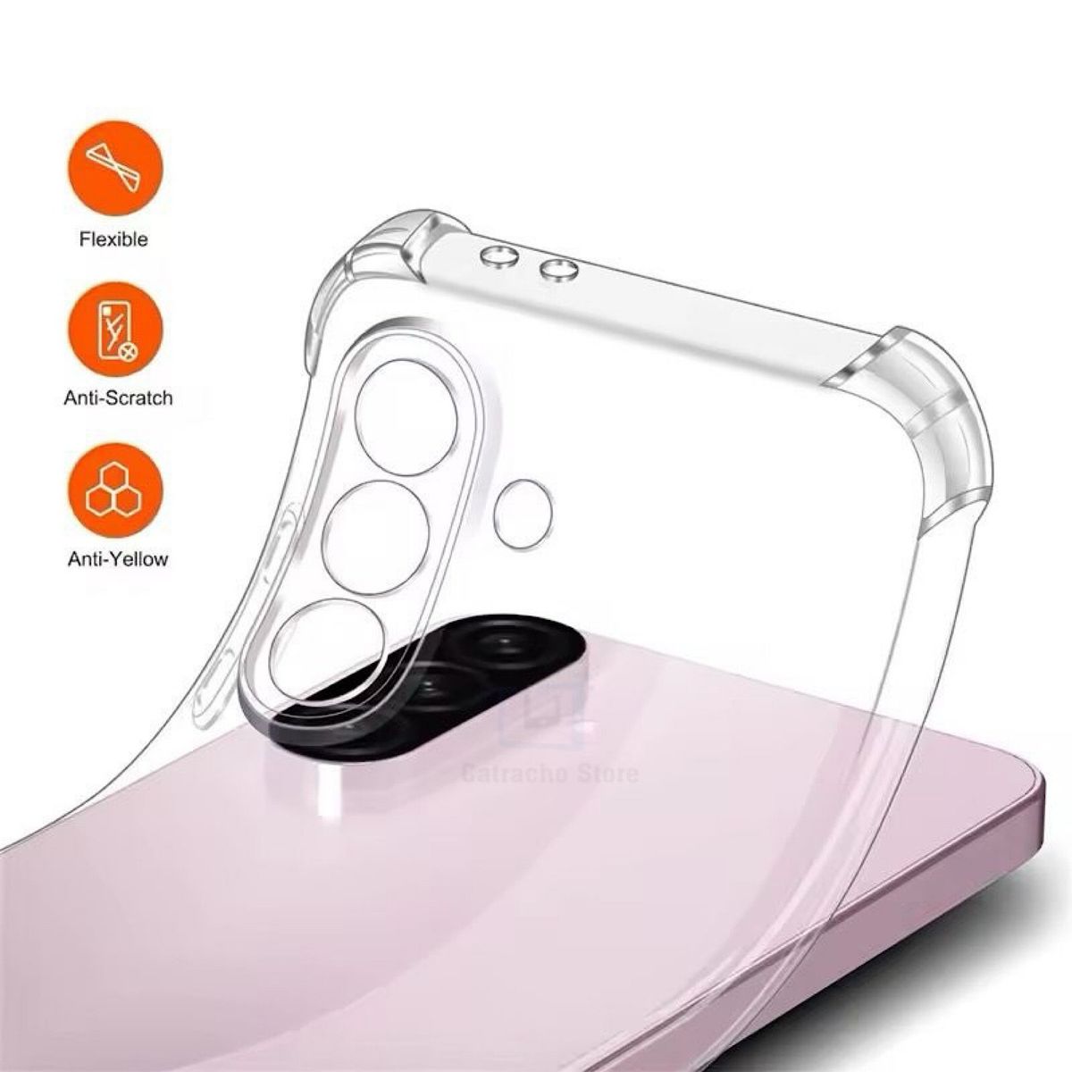 GENERICO - Carcasa Transparente Reforzada Para Samsung A36 5G