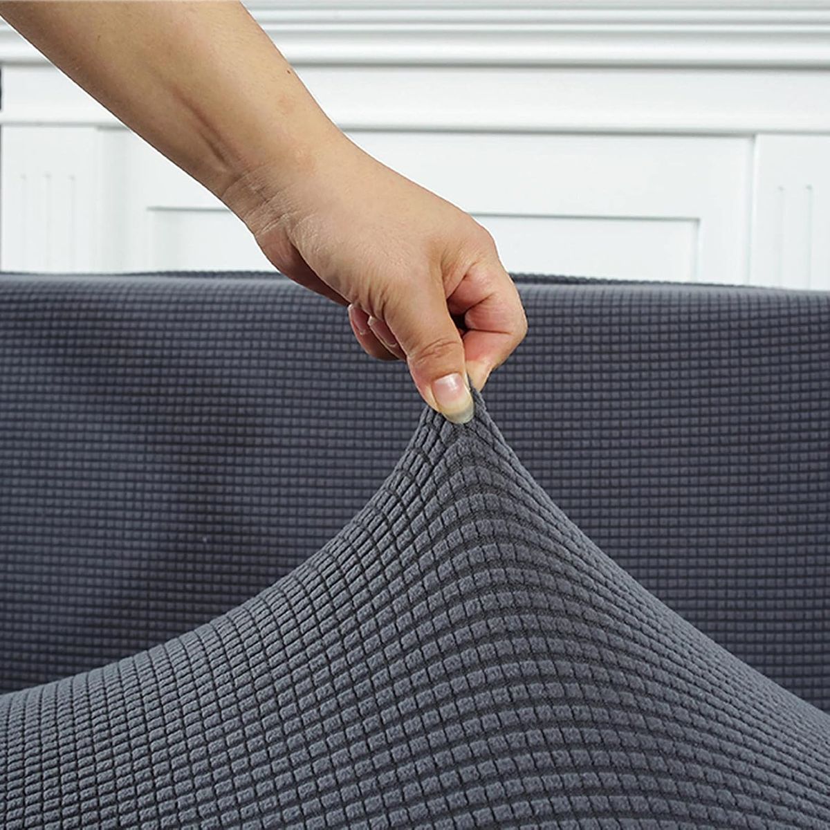 GENERICO - FUNDA ASIENTO DE AUTOS SET DE 3 PZA GRIS CUADRILLE TENG FEI