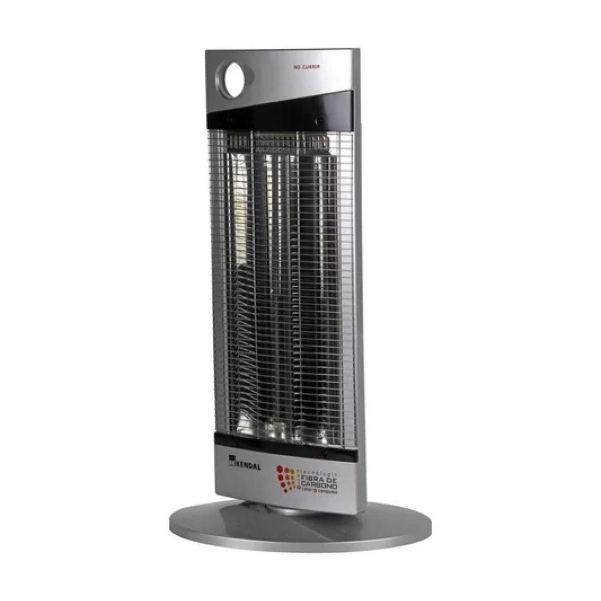 KENDAL - Estufa Calefactor Electrica Fibra De Carbono 1000W Gris NSB-120K5