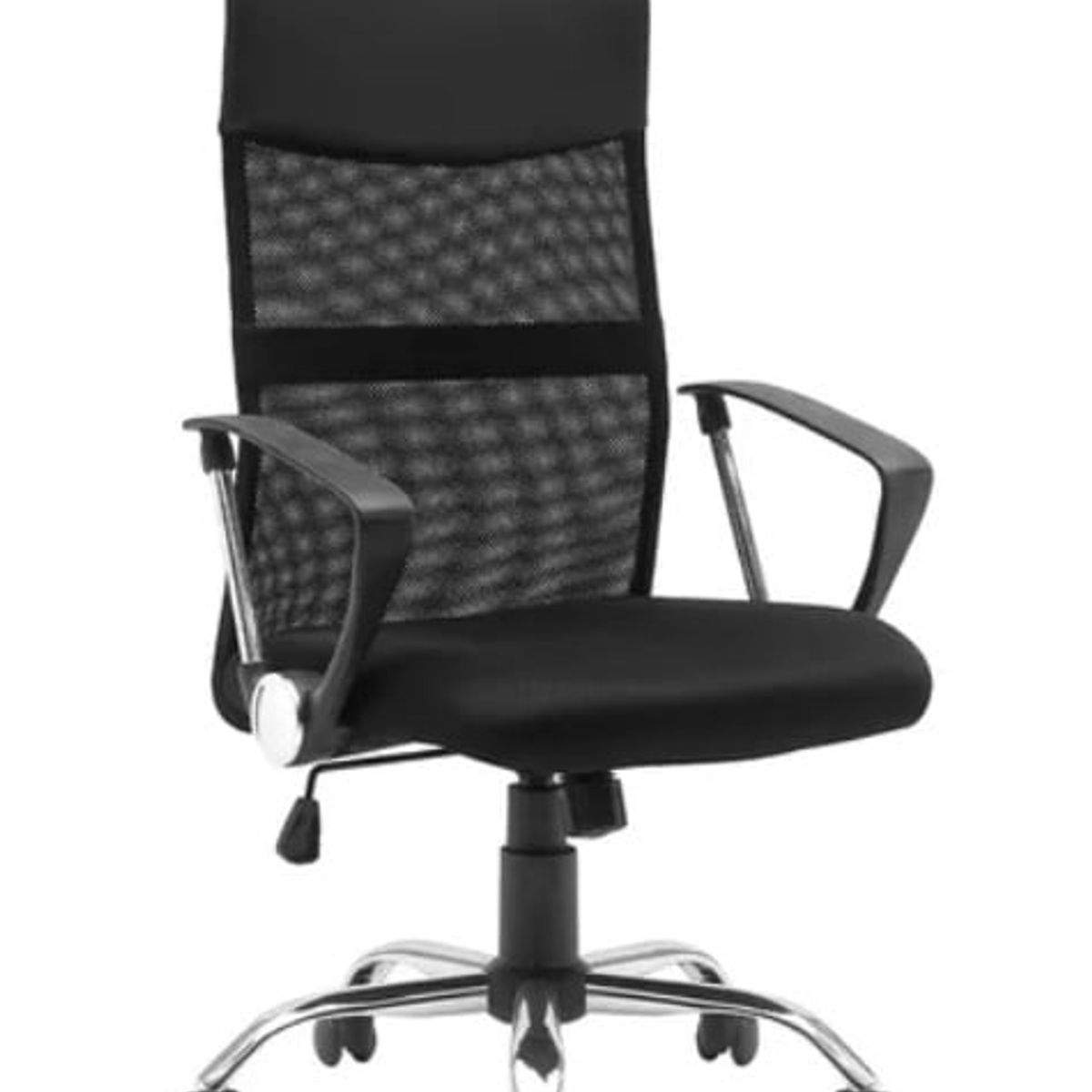 GENERICO - Silla De Oficina Ergonómico Cuero Con Malla Color Negro
