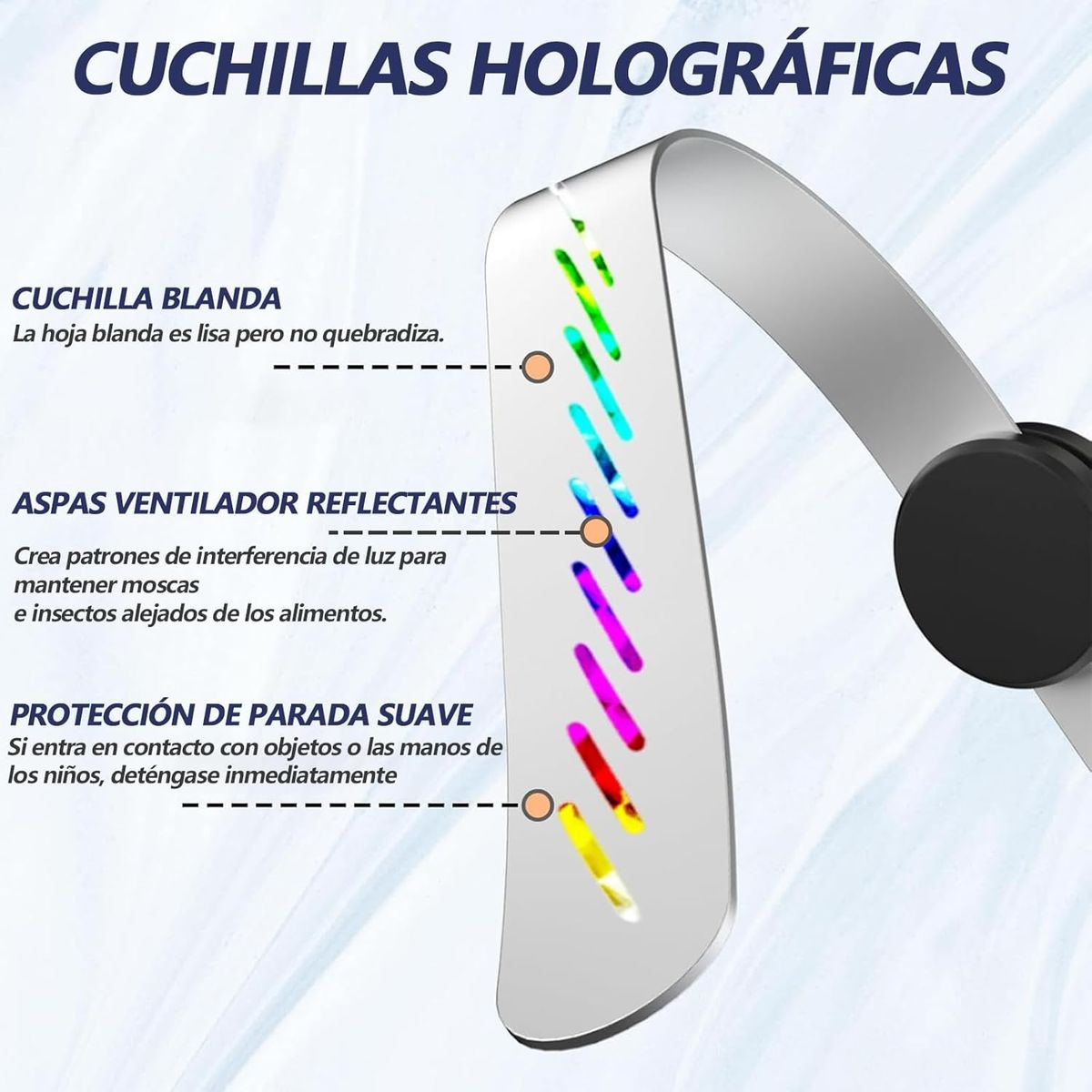 GENERICO - Ventilador Repelente De Moscas De Portátil Interior Exterior