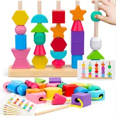 GENERICO - Juguetes Montessori Secuenciación De Uentas Regalo Para Niños