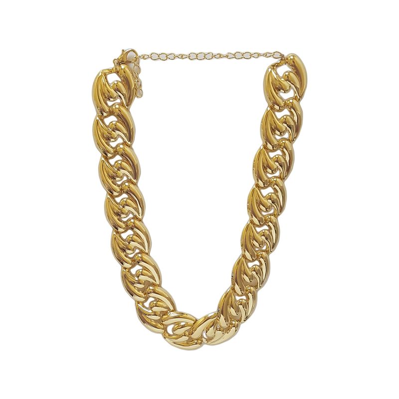 GENERICO - Collar Corto De Fantasia Casual  Eslabon Elle