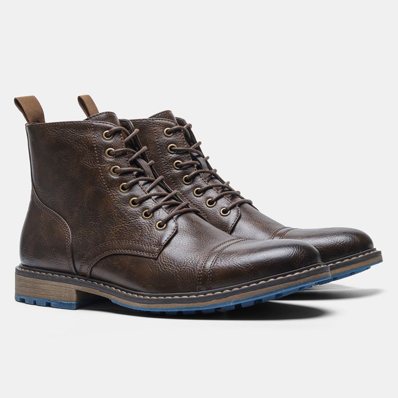 VATYERTY - Botas de hombre con parte superior de PU y suela de goma