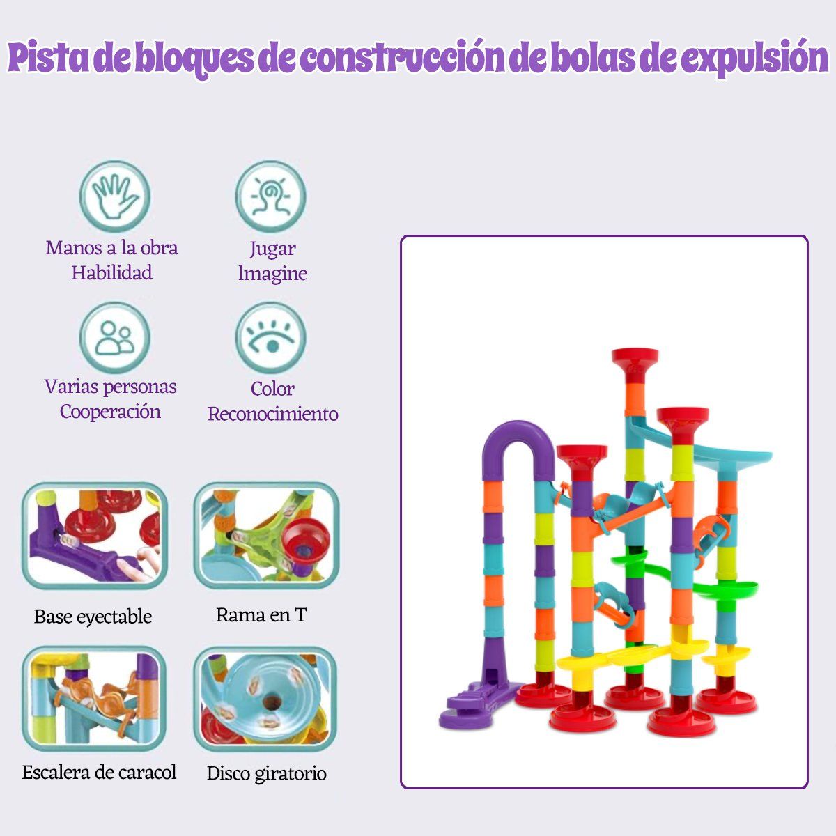 GENERICO - Pista De Laberinto Bloques Educativo Para Niños Regalo 76pcs