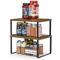 Juego De 2 Estante Para Especias Organizador De Armario