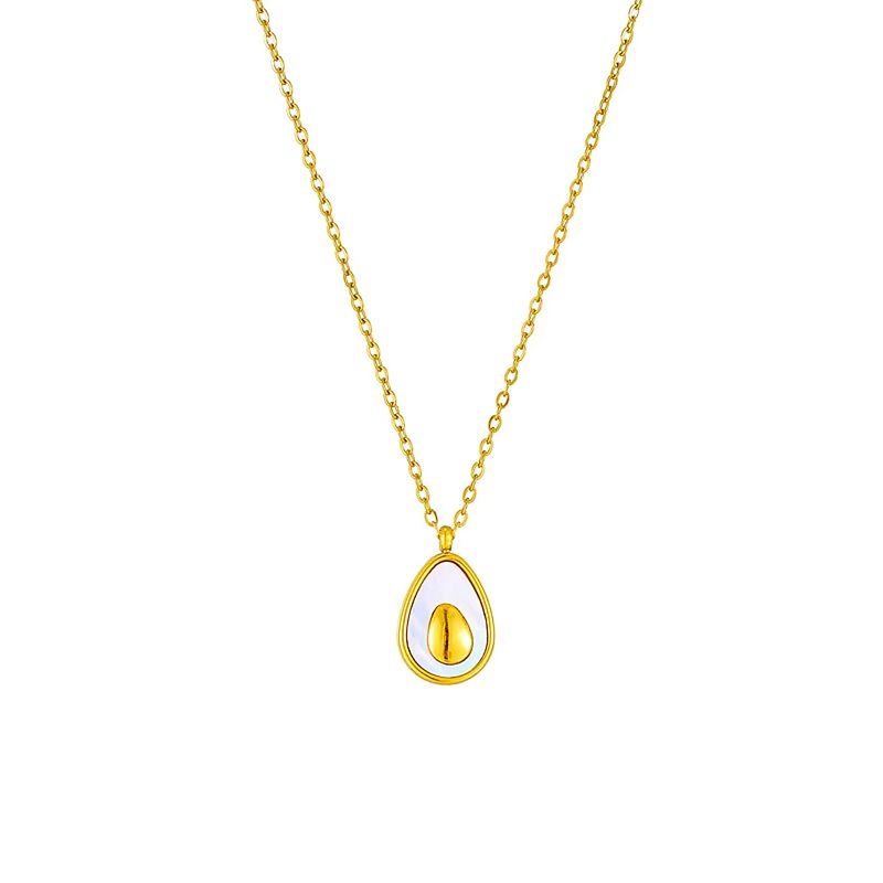 GENERICO - Collar Dije De Palta Cadena Acero Inoxidable - Baño Oro 18k