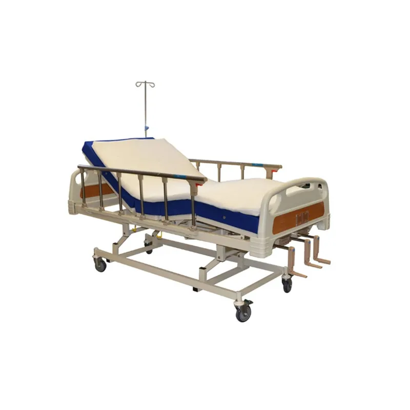 GLOMED - Cama Clínica Manual 3 Pos Plus + Colchon Imper 10cm + Topper GLOMED