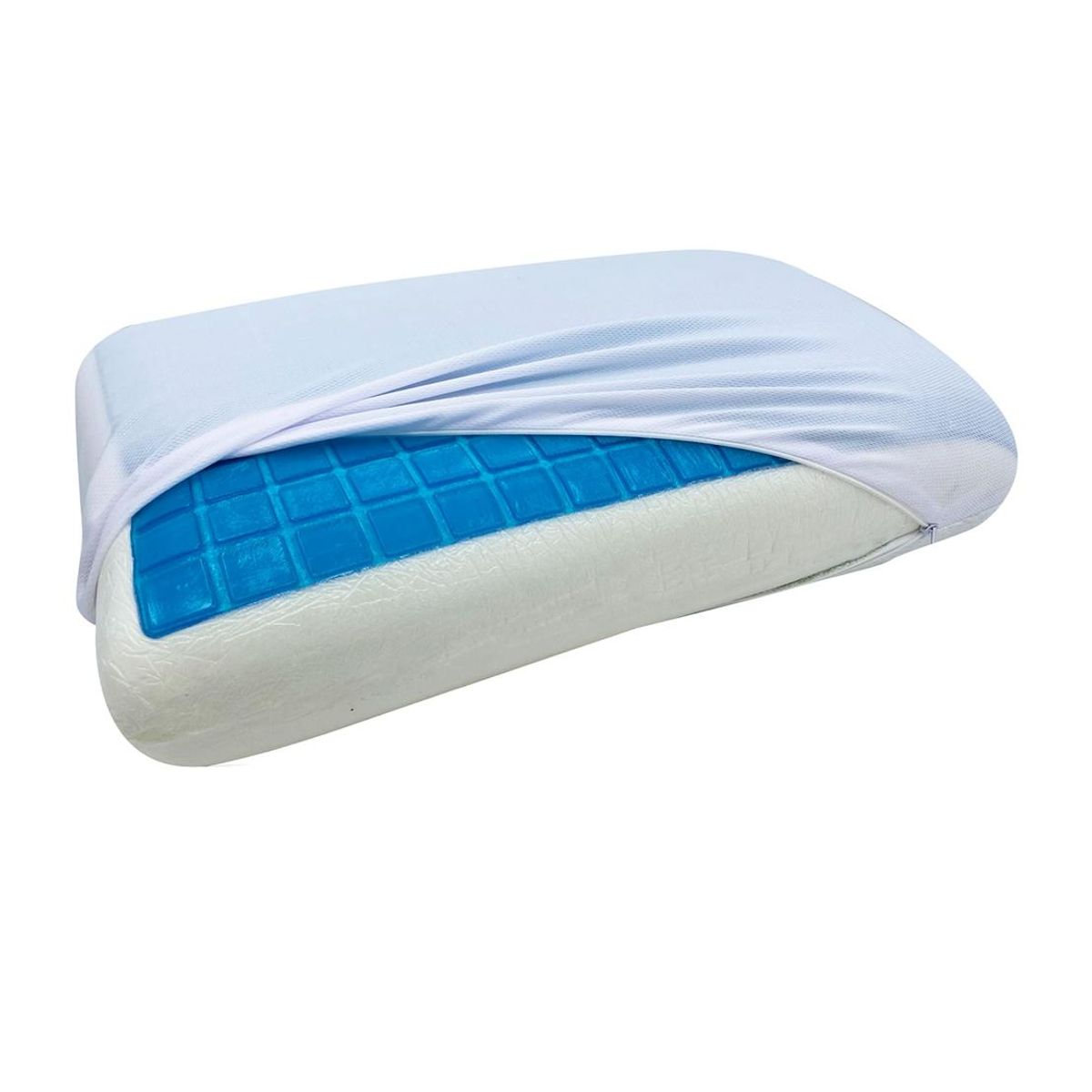 MAXCARE - Almohada Viscoelastica Gel Bamboo 60X40x12 cm