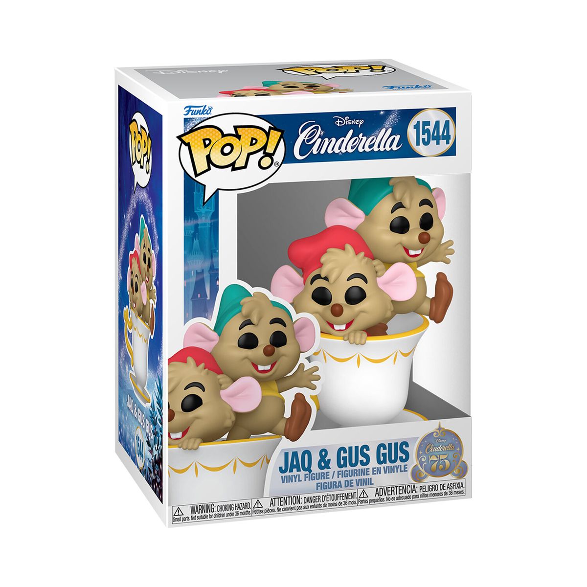 FUNKO - Funko Pop Cenicienta 75th Aniversario: Jaq & Gus - 1544